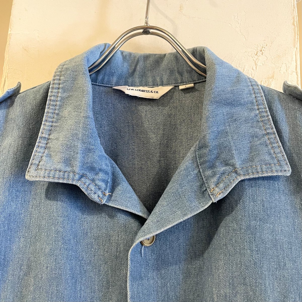 新品デッド Levi's 90s vintage オープンカラーシャツ アロハ Levi's 90s リーバイス 短丈 アロハ シャツ ボックスカット