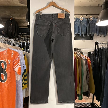 90s　Levi's 505　リーバイス　ブラックデニムパンツ　32×31　カナダ製　(S3818)