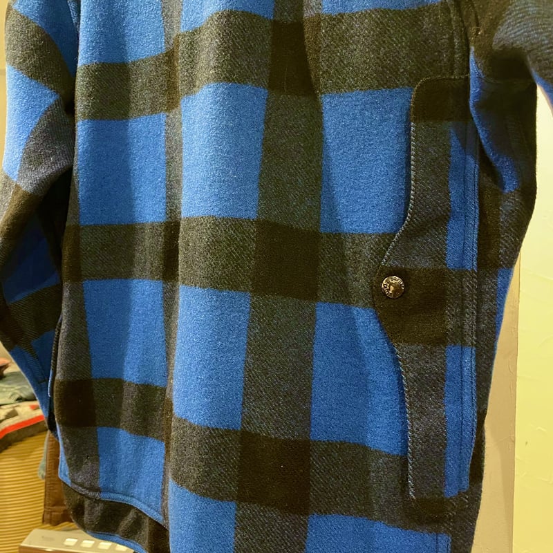 FILSON GARMENT USA製 マッキーノジャケット 黒x青 フィルソン (S0507