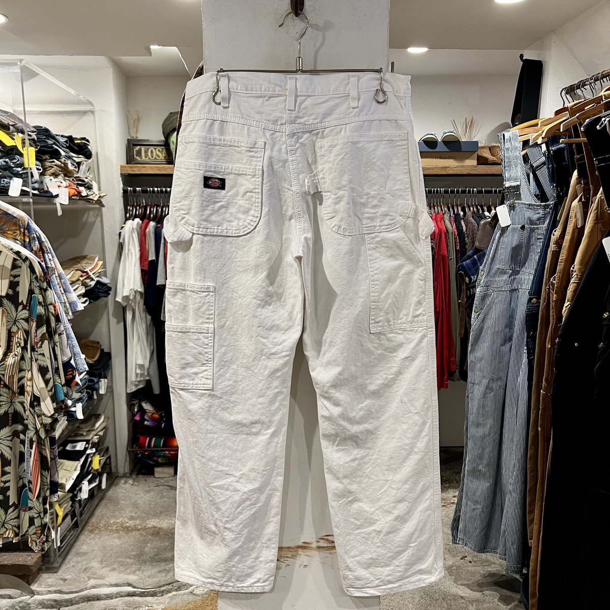 dickies ペインターパンツ　ホワイト 白 34×34 Dickies ペインターパンツ ディッキーズ ワークパンツ ホワイト