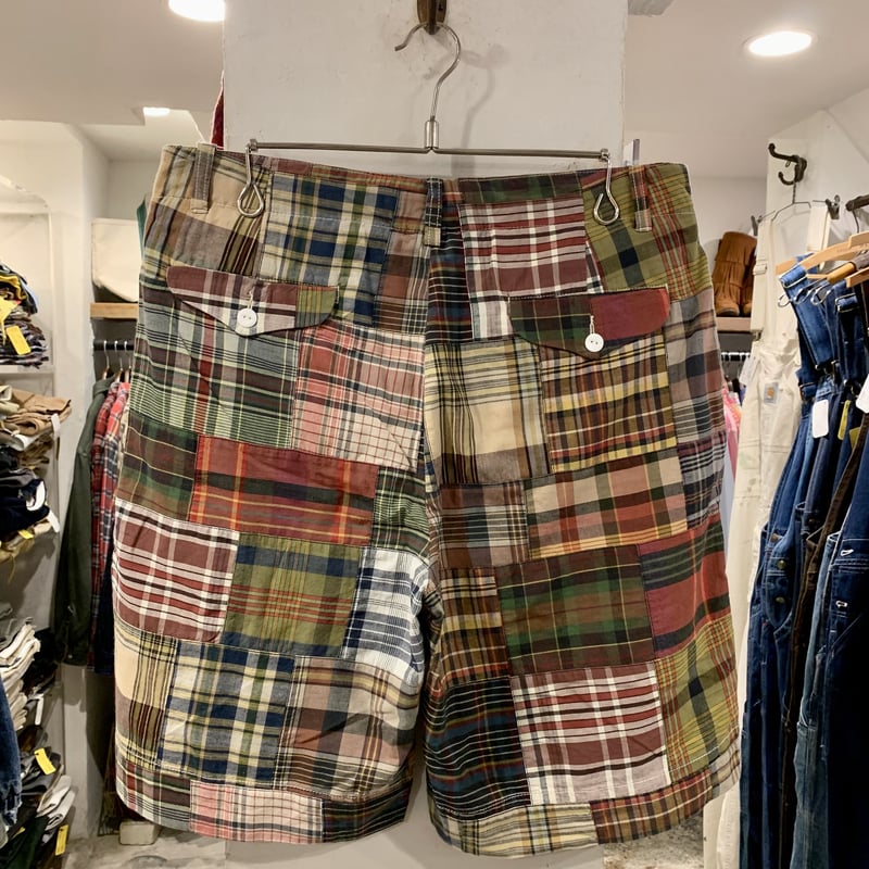 POLO by Ralph Lauren パッチワーク ハーフパンツ DEAD STOCK 短