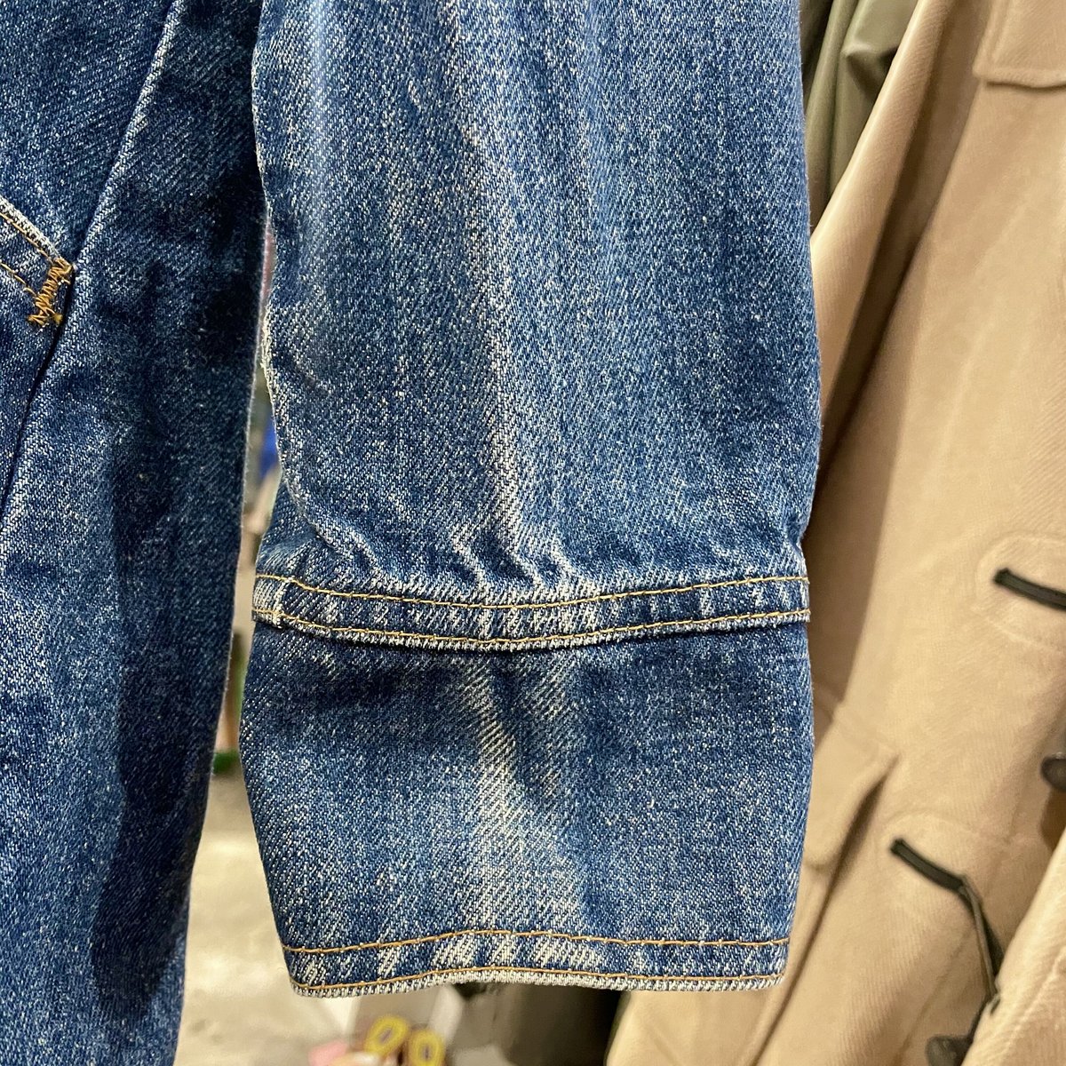 Levis 70671-0216 70s USA製 デニムブッシュジャケット オレンジ Levis 70671-0216 70s USA製 デニムブッシュジャケット オレンジ