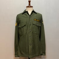 60s　US ARMY　ユーティリティシャツ　Size 14½　DEAD STOCK　シャツ袖　OG 107 COTTON SATEEN　ミリタリーシャツ　1967年　(S5141)