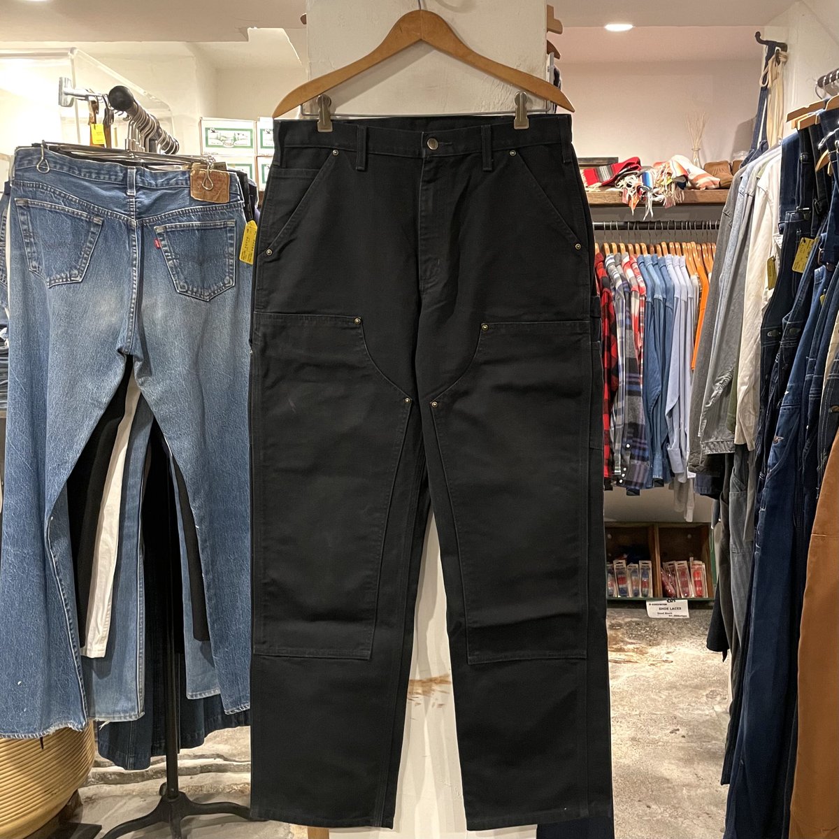 う*え様 カーハート 40☓30 ワークパンツ ペインターパンツ ダック地 ブラ Carhartt カーハート #B11 レングス32 ダックペインターパンツ