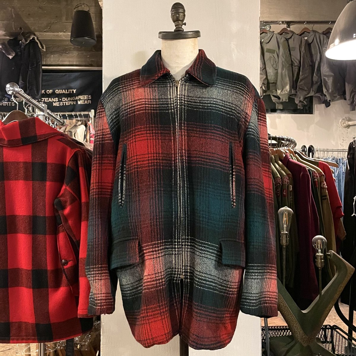 50s Vintage Wool Jacket ヴィンテージ ウールジャケット TALON Z 50s Vintage Wool Jacket ヴィンテージ ウールジャケット TALON Z