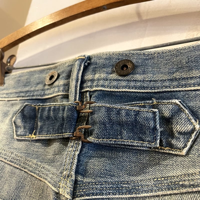 ラルフローレン-RALPH LAUREN-アンクルカットオフデニム サイズXS Ralph Lauren カットオフデニムパンツ DEAD STOCK USED加工