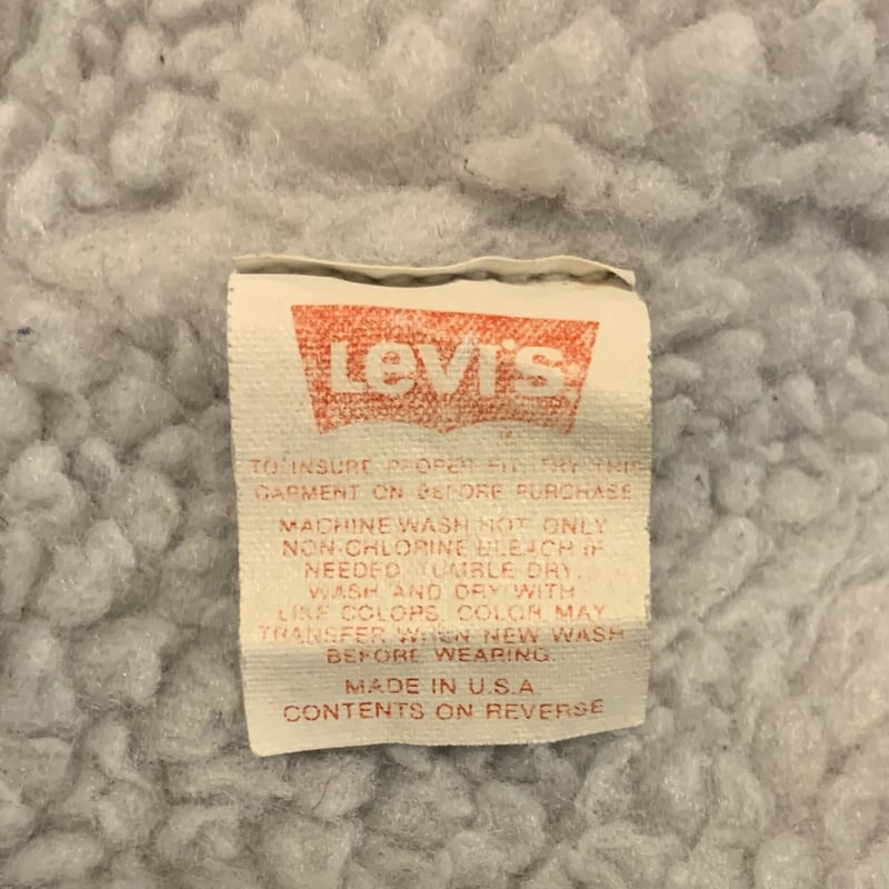 80s Levi's 70609-4858 ブラックデニムジャケット ボアライナー