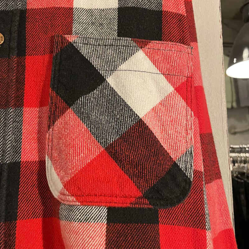 80s BIG MAC L/S ネルシャツ USA製 Size L ビッグマック (S4613