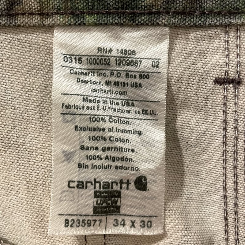 Carhartt ダック ペインターパンツ リアルツリー カーハート USA Carhartt ダック ペインターパンツ リアルツリー カーハート USA