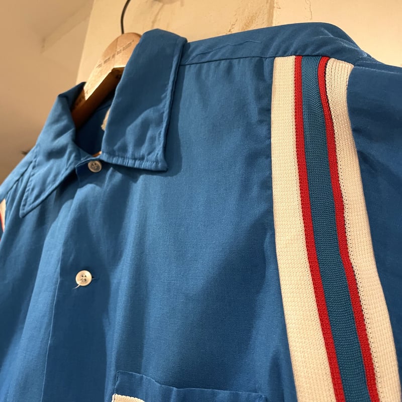 70s Hilton Vintage Bowling Shirt ボウリングシャツ チェーンス