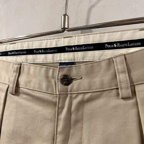 POLO by Ralph Lauren　チノパン　ポロチノ　ラルフローレン　タック入り　ベージュ　ANDREWPANT　(S3548)