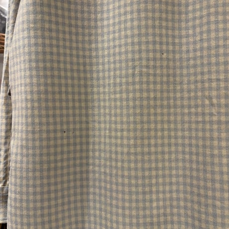 70s　PENDLETON　L/S ウールシャツ　Size M　USA製　ペンドルトン　水色×白　(S4527)