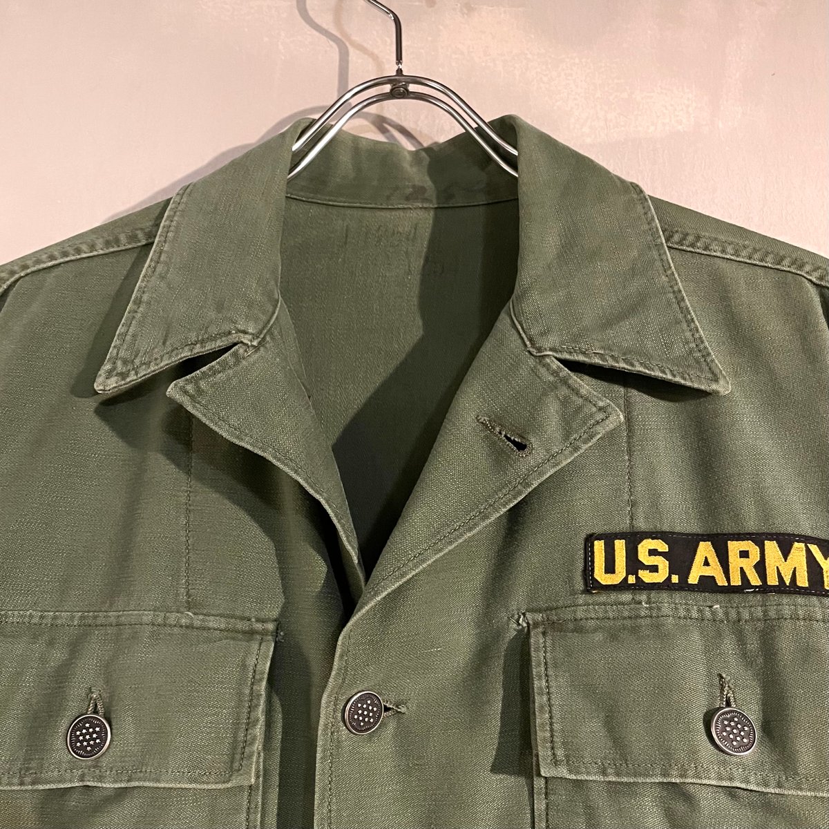 50s us.army つなぎ 13スターボタン 50's U.S.ARMY 13スターボタン ユーティリティシャツ 実寸(M位