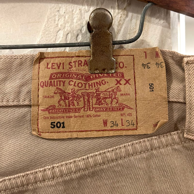 90s Levi's 501 0141 リーバイス カラーデニムパンツ ベージュ 90s Levi's 501 0141 リーバイス カラーデニムパンツ ベージュ