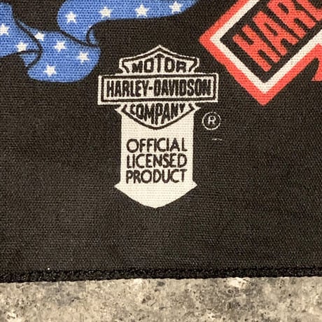 Bandana　HARLEY DAVIDSON　ヴィンテージバンダナ　USA製　ハーレーダビッドソン　170