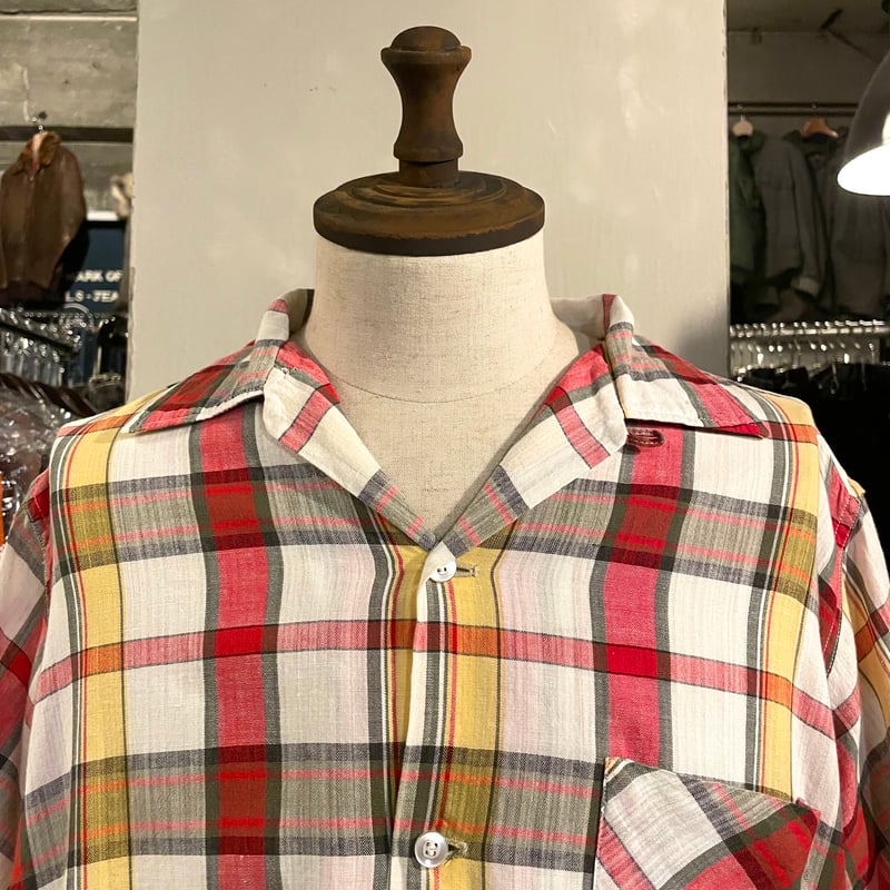 60s Penneys Vintage Cotton S/S Shirt コットンシャツ Si