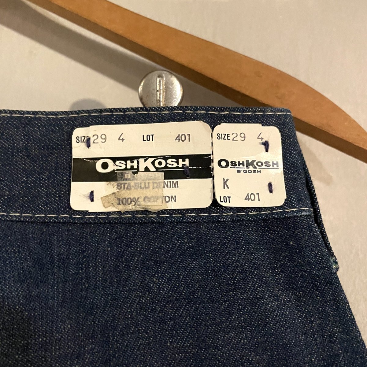 70s OSH KOSH B'GOSH デニム ペインターパンツ DEAD STOCK 29× 70s OSH KOSH B'GOSH デニム ペインターパンツ DEAD STOCK 29×