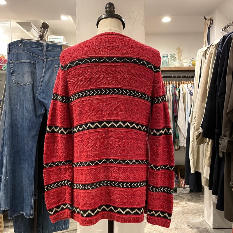 ネイティブニットガウン Polo Ralph Lauren 80s 90s ネイティブ柄 ニットガウン - メルカリ