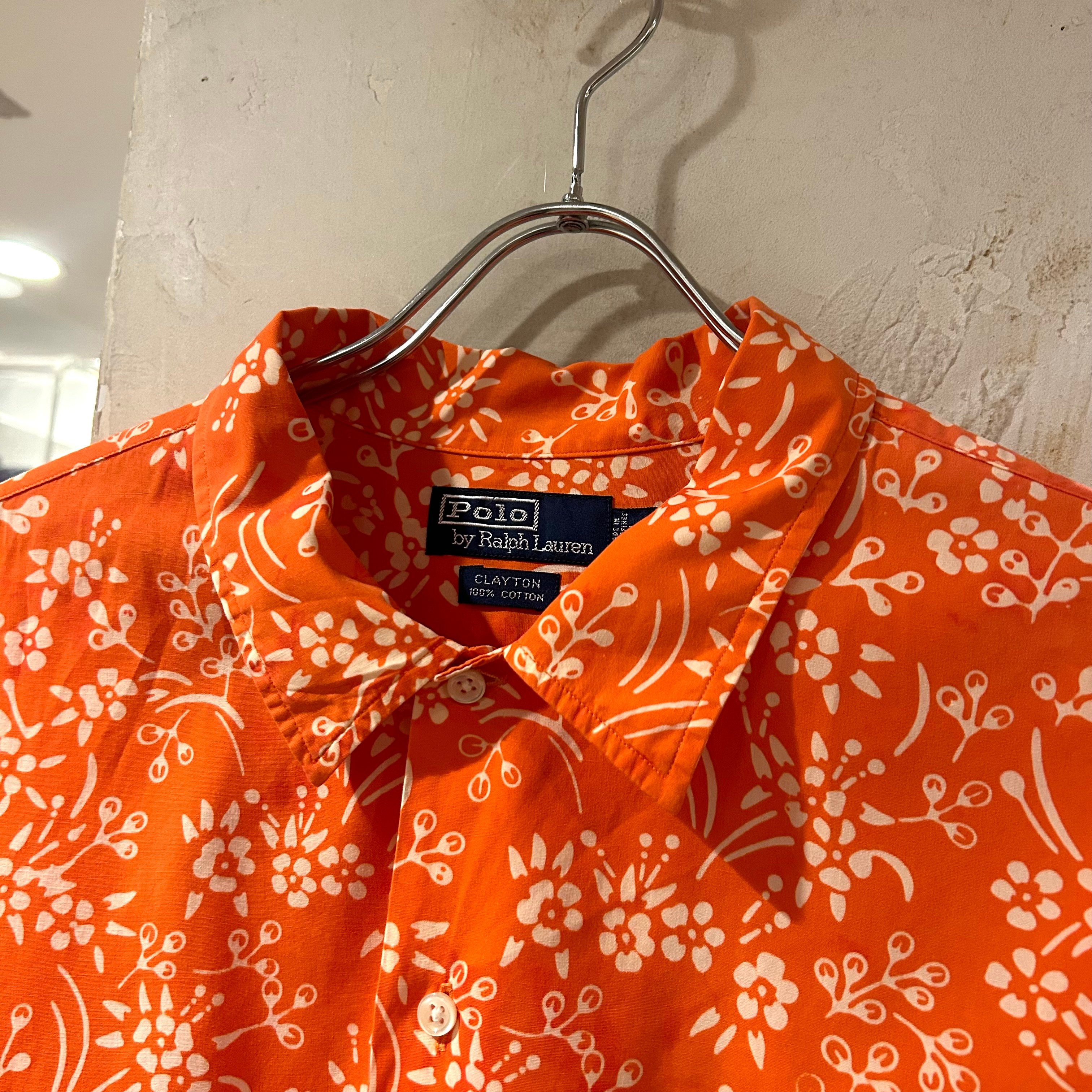 90s Polo by Ralph Lauren CLAYTON S/Sオープンカラーシャツ