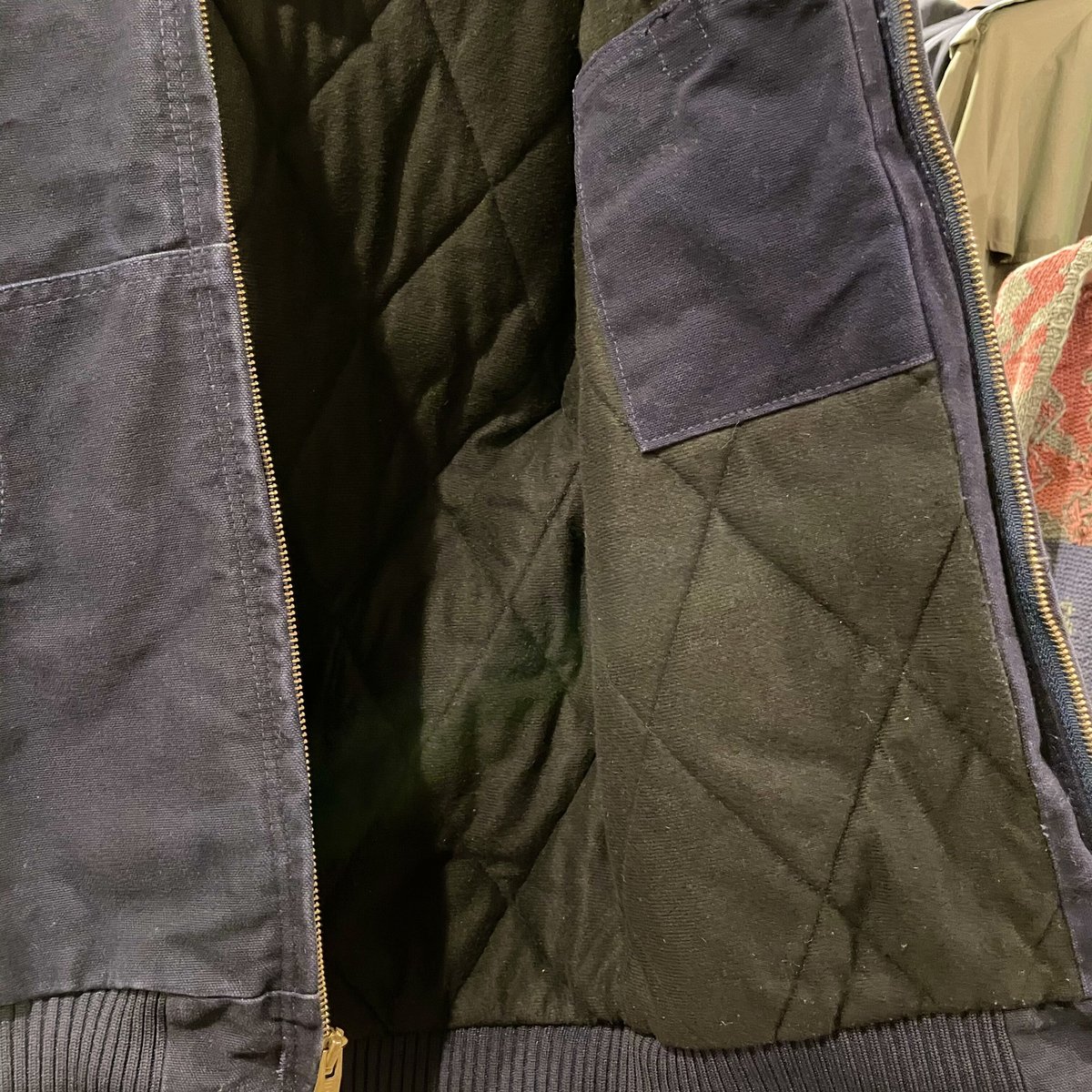 carhartt ダックアクティブジャケット USA製 紺 カーハート (S0346) | DUFF