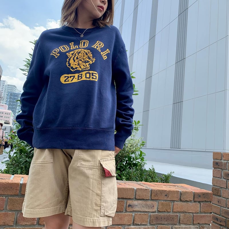 POLO RALPH LAUREN L/S スウェットシャツ 両V ヴィンテージスウェット