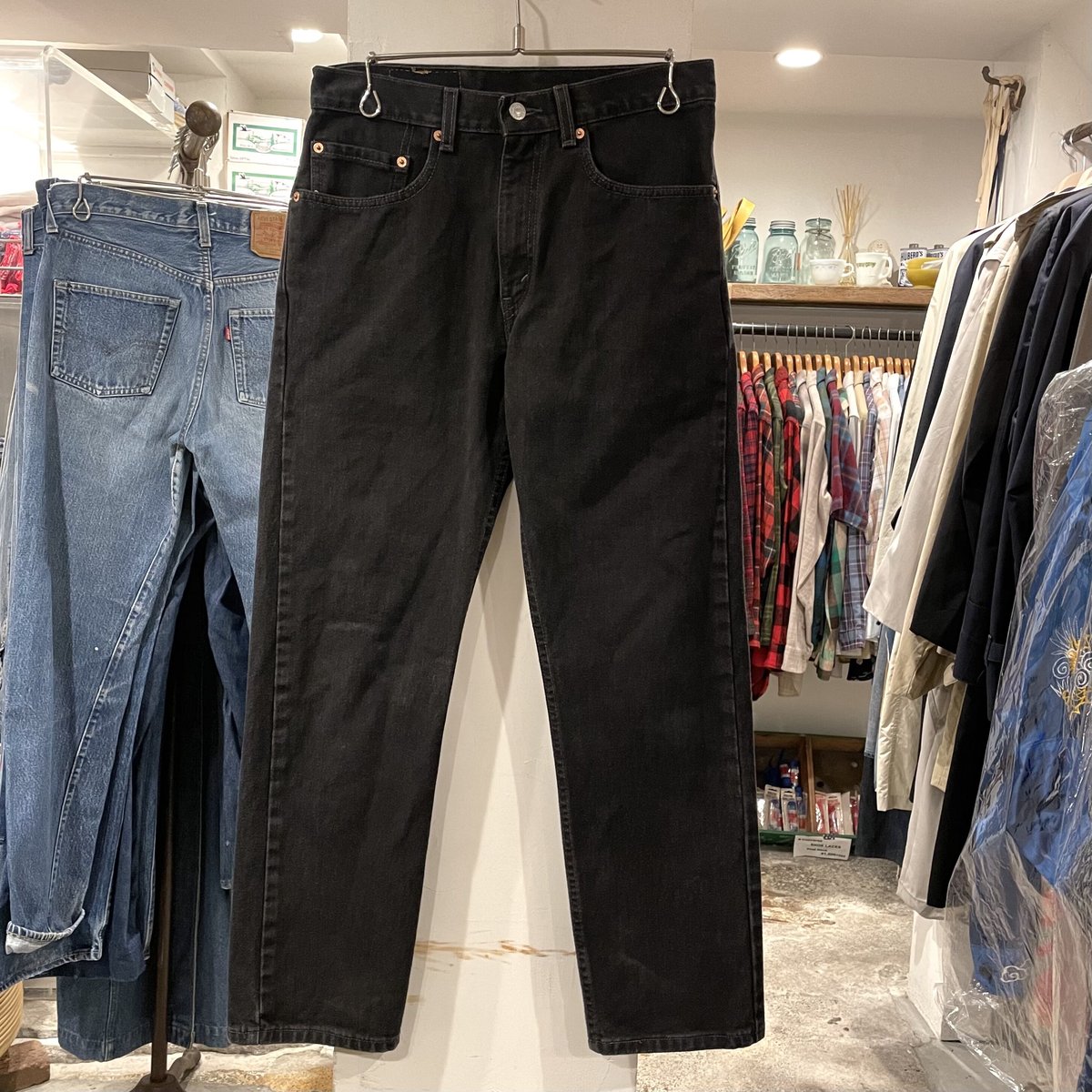 Levi's 505-0260 ブラックデニムパンツ リーバイス USA製 （S0846）