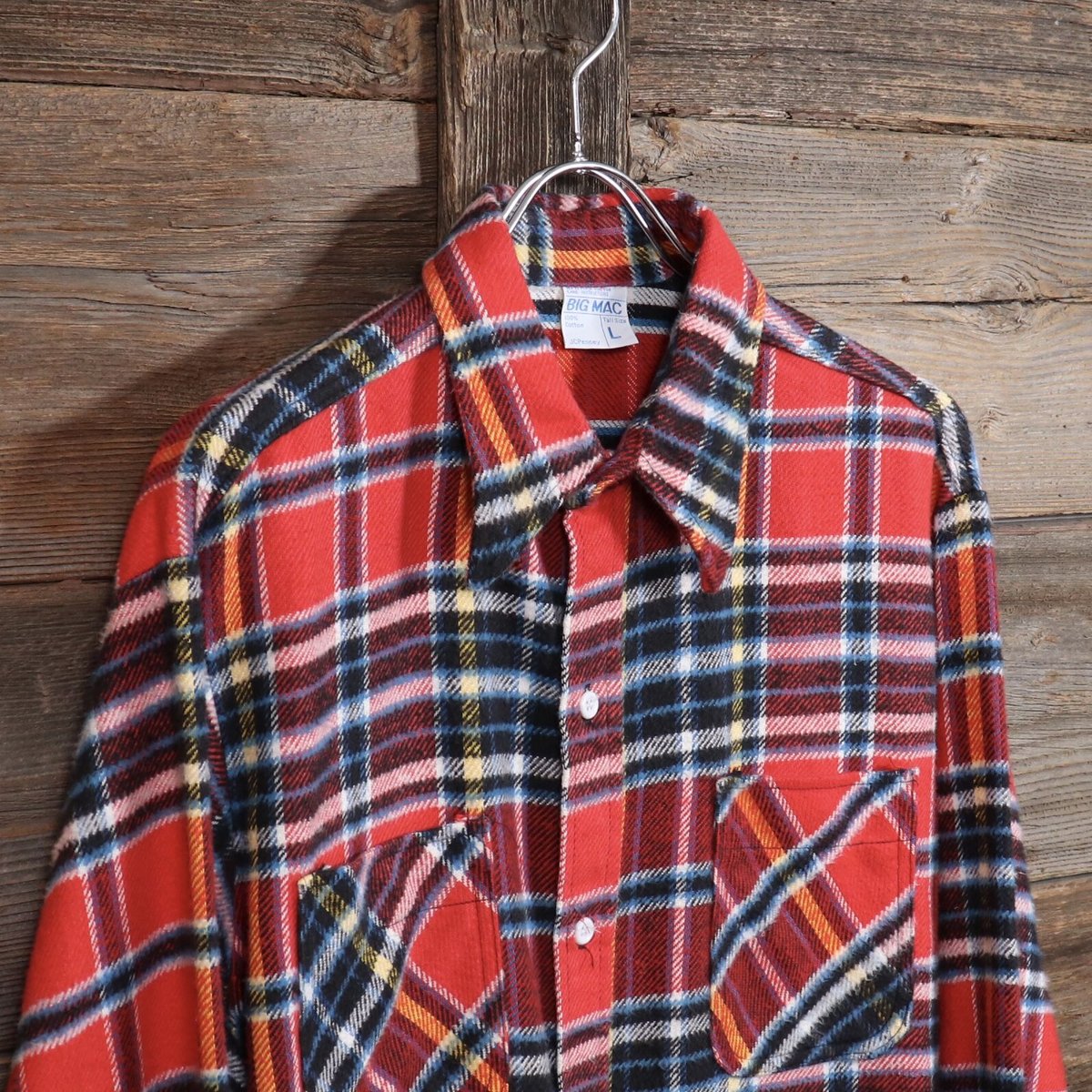 BIG MAC ヴィンテージ ネルシャツ 70年代 ビッグマック チェック柄 70s