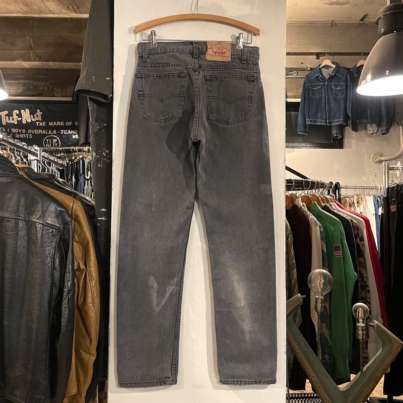 00s LEVI'S 505 USA製 後染めブラック デニムパンツ W34 90's Levi's 505 先染めブラック デニムパンツ 表記(33x34) USA