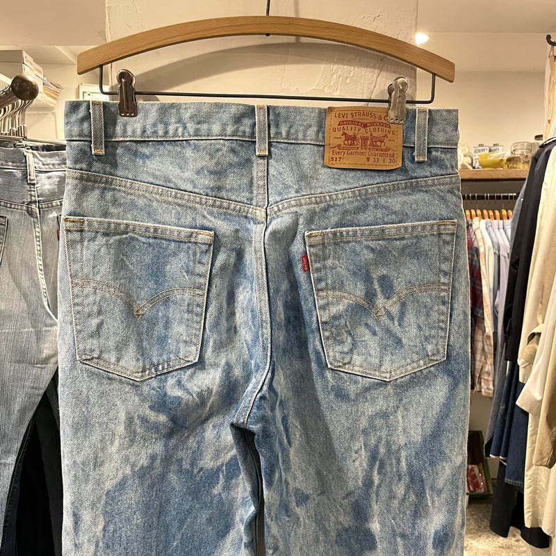 Levi's 517 ブーツカット ケミカルウォッシュ Levi's 517 リーバイス517 ブーツカット 2001年製 ケミカル