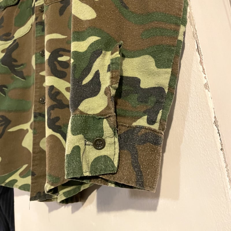 80s FIVE BROTHER ネルシャツ ファイブブラザー USA製 cotton×pol
