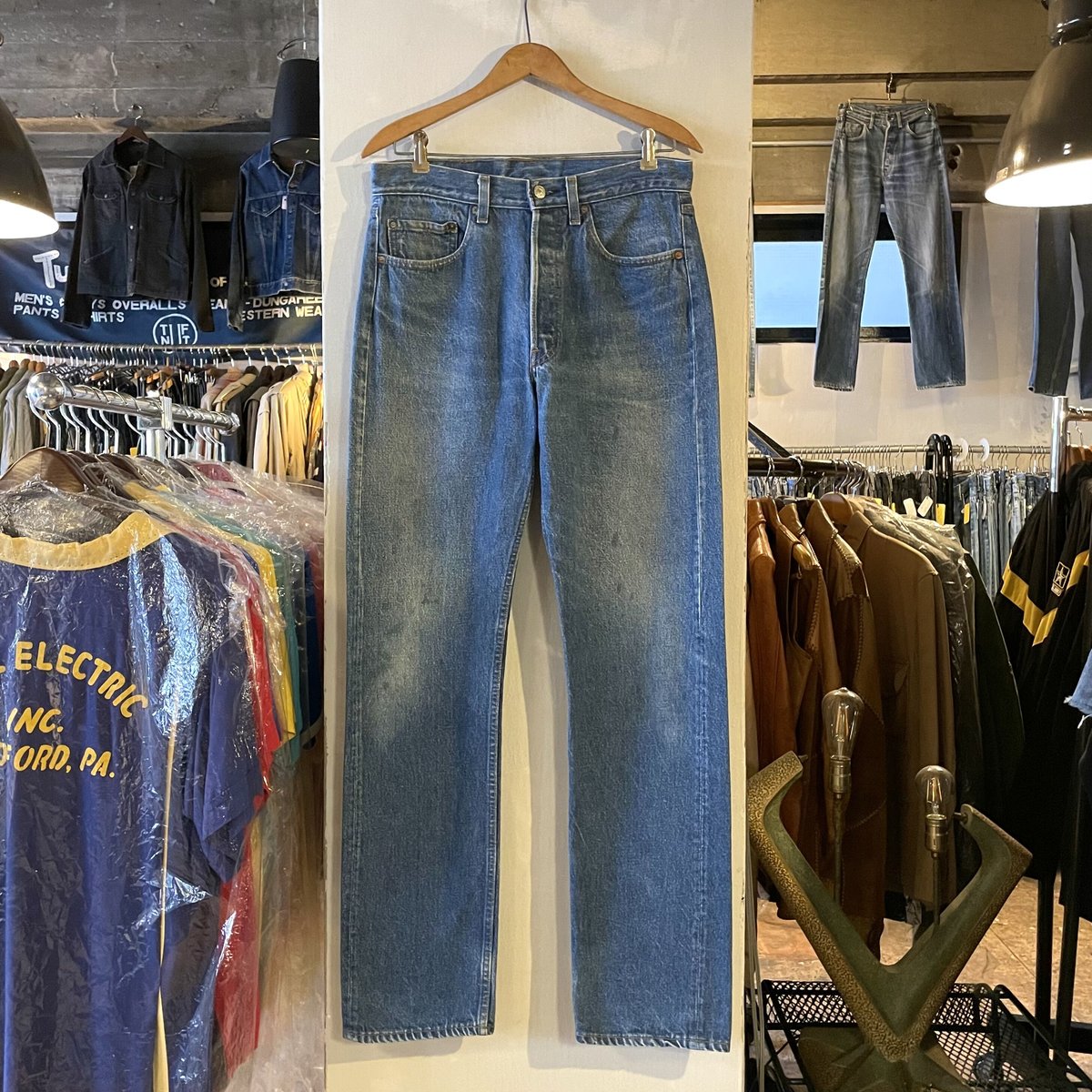 80s usa製 リーバイス 501 0115 ケア入り デニムパンツ 80s USA製 LEVI'S リーバイス 501-0115 デニムパンツ 33