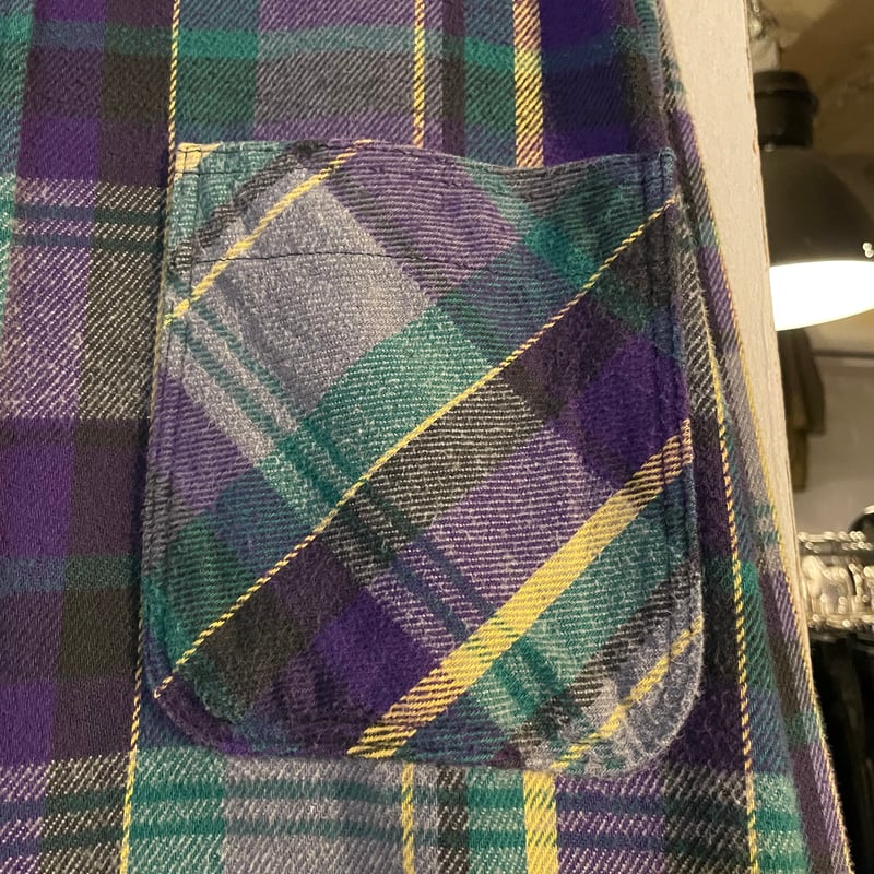 80s ST JOHN'S BAY L/S ネルシャツ USA製 Size L セントジョン