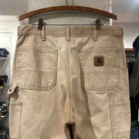 carhartt　ダック地　ペインターパンツ　USA製　カーハート　ブラウン　雰囲気系　34×33　(S4501)