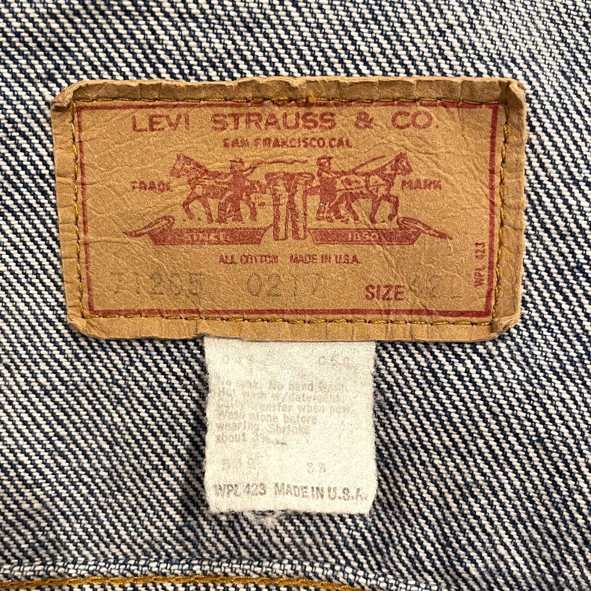70s〜 Levi's 71205-0217 リーバイス デニムジャケット ロング丈 70s〜 Levi's 71205-0217 リーバイス デニムジャケット ロング丈