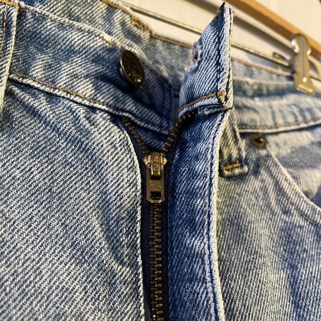 80s　Levi’s 505 0217　デニムパンツ　33×31　黒カン　内股シングル　裾チェーンステッチ　42 TALON ZIP　ボタン裏 16　USA製　1980年　(S3626)