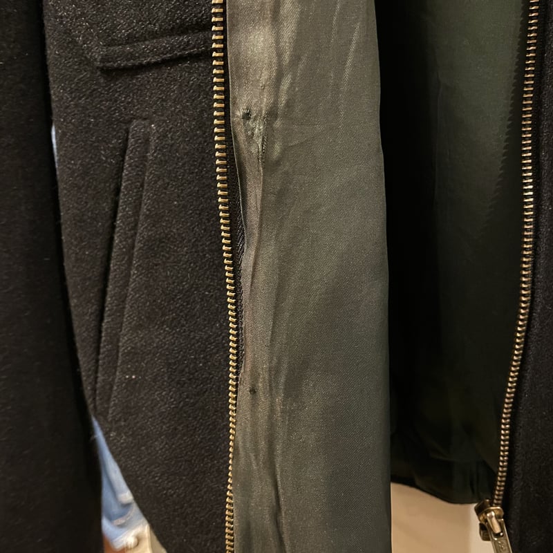 US NAVY 90s ツアージャケット USN ポパイ スカルパッチ 刺繍