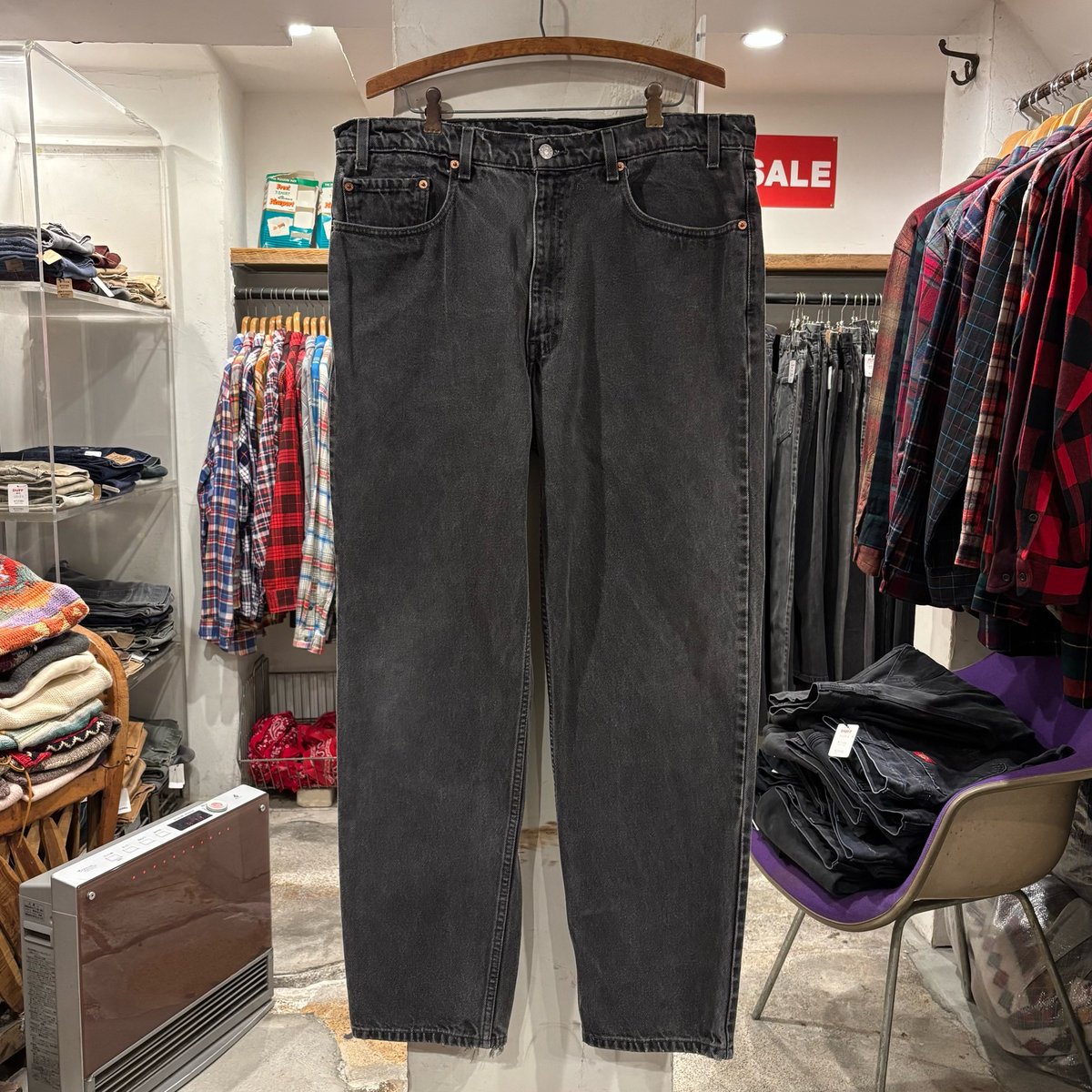 90s Levi's 550 0260 Relaxed Fit リーバイス ブラックデニムパン