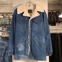 70s　MAVERICK　RANCH COAT　ランチコート　USA製　Size L　マーベリック　ラングラー　デニムボアジャケット　(S4468)
