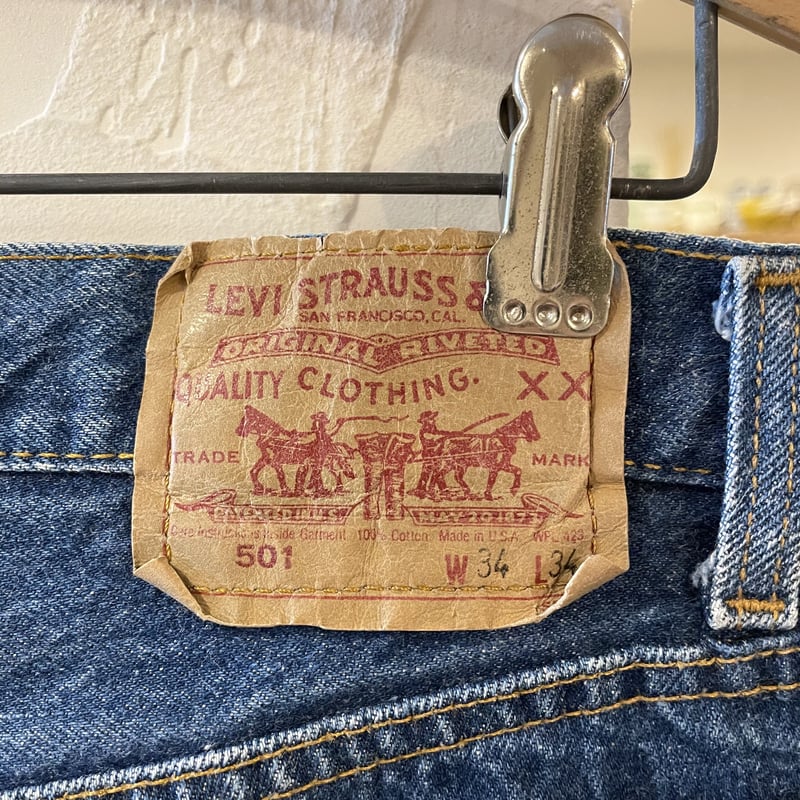 90´s VINTAGE Levi´sリーバイス 501 アメリカ製 濃紺-