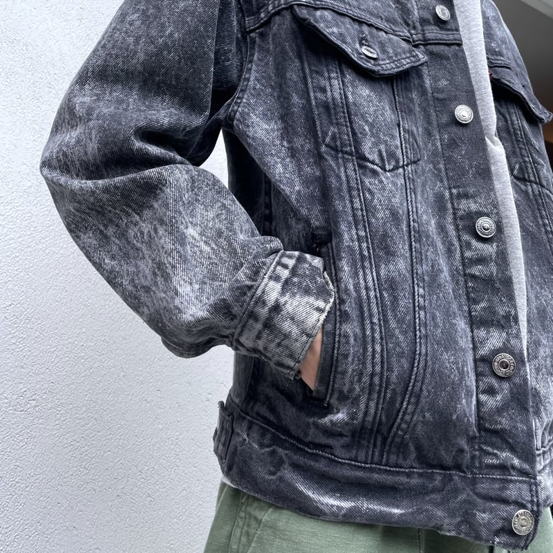 80s Levi's 57508-0256 ブラックデニムジャケット USA製 リーバイス 1...