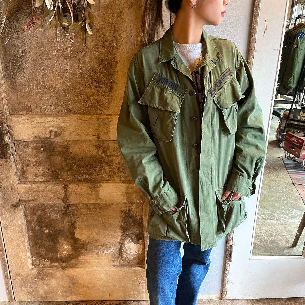 60s US AIR FORCE Jungle Fatigue Jacket ジャングルファテ...