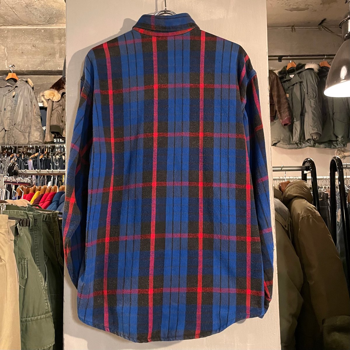 80s BIG MAC ST JOHN'S BAY ネルシャツ USA製 XL 80s ST JOHN'S BAY × BIG MAC ネルシャツ コットンシャツ