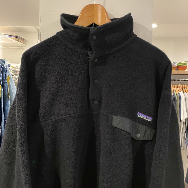 patagonia ブラック ジップアップジャケット L patagonia パタゴニア シンチラ フリース ジャケット 黒 L程度
