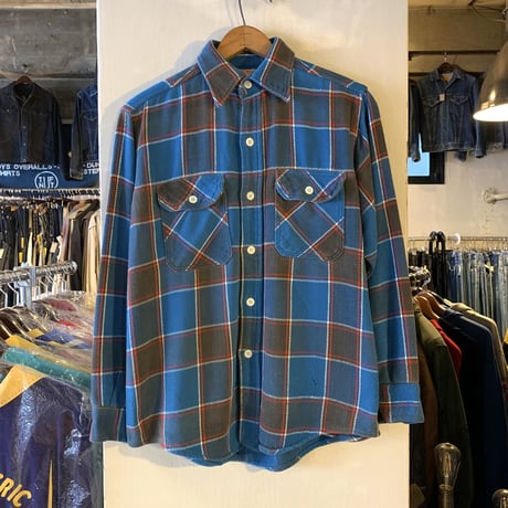 60s　BIG MAC　ヴィンテージ ネルシャツ　Penneys　グランジ系　雰囲気　VINTAGE　SANFORIZED　(S2474)