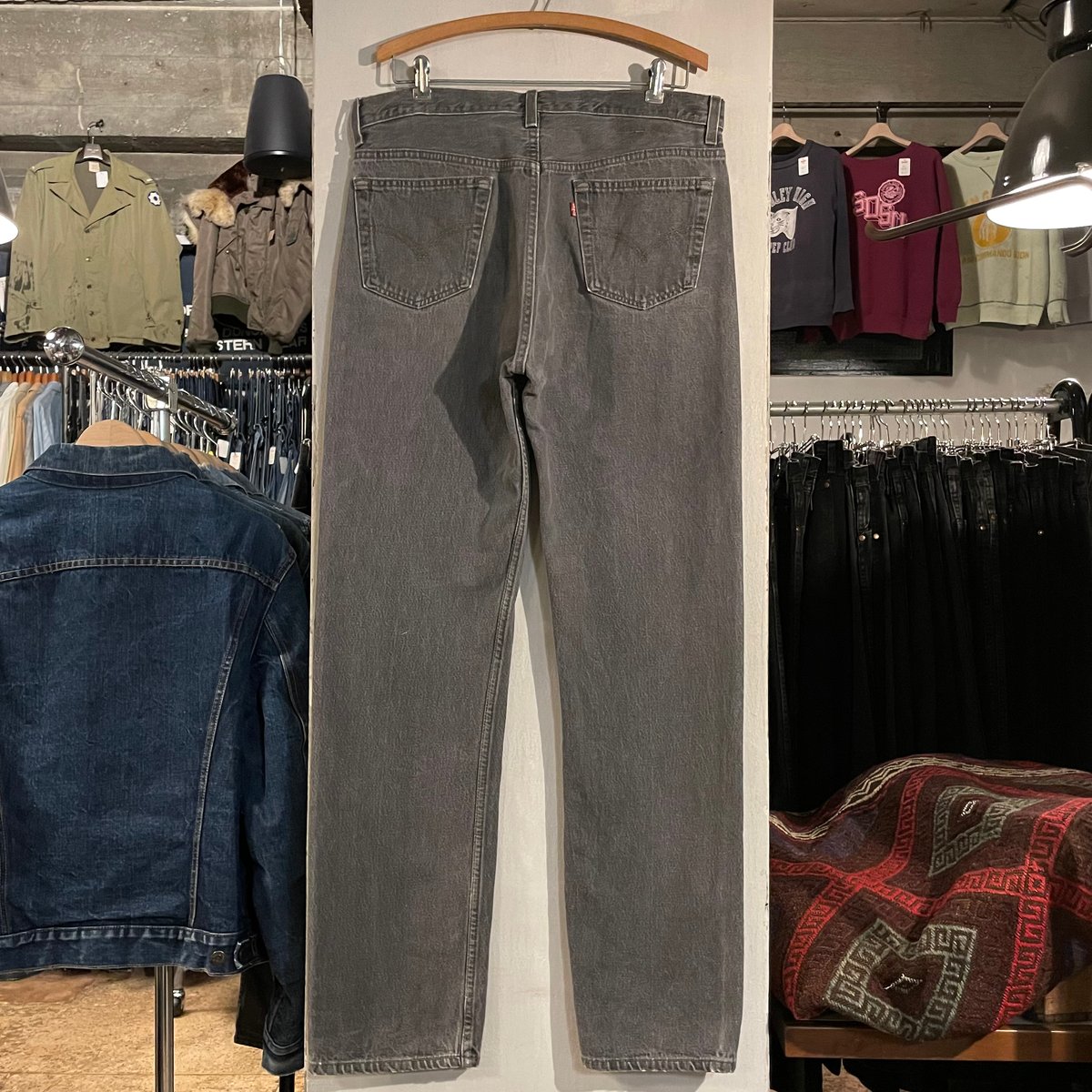 90s Levi's 501 先染め ブラックデニムパンツ 35×33 USA製 1994年