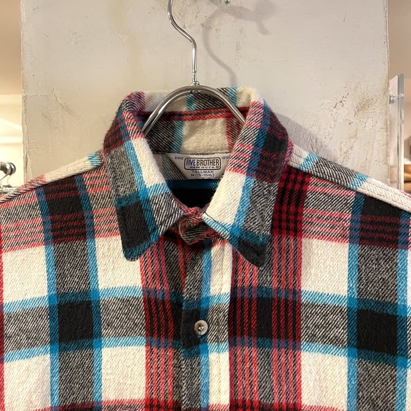 COTTON100％70's FIVEB ROTHER FLANNEL SHIRTS