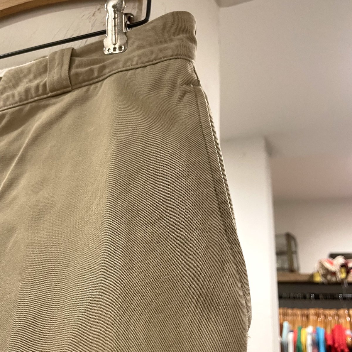 60s US ARMY COTTON KHAKI TROUSERS 60年代 コットンチノパン