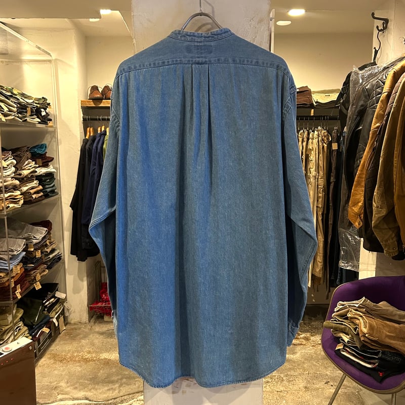 ラルフローレン Polo by Ralph Lauren ノーカラーデニムシャツ Polo by Ralph Lauren ノーカラーデニムシャツ ラルフローレン