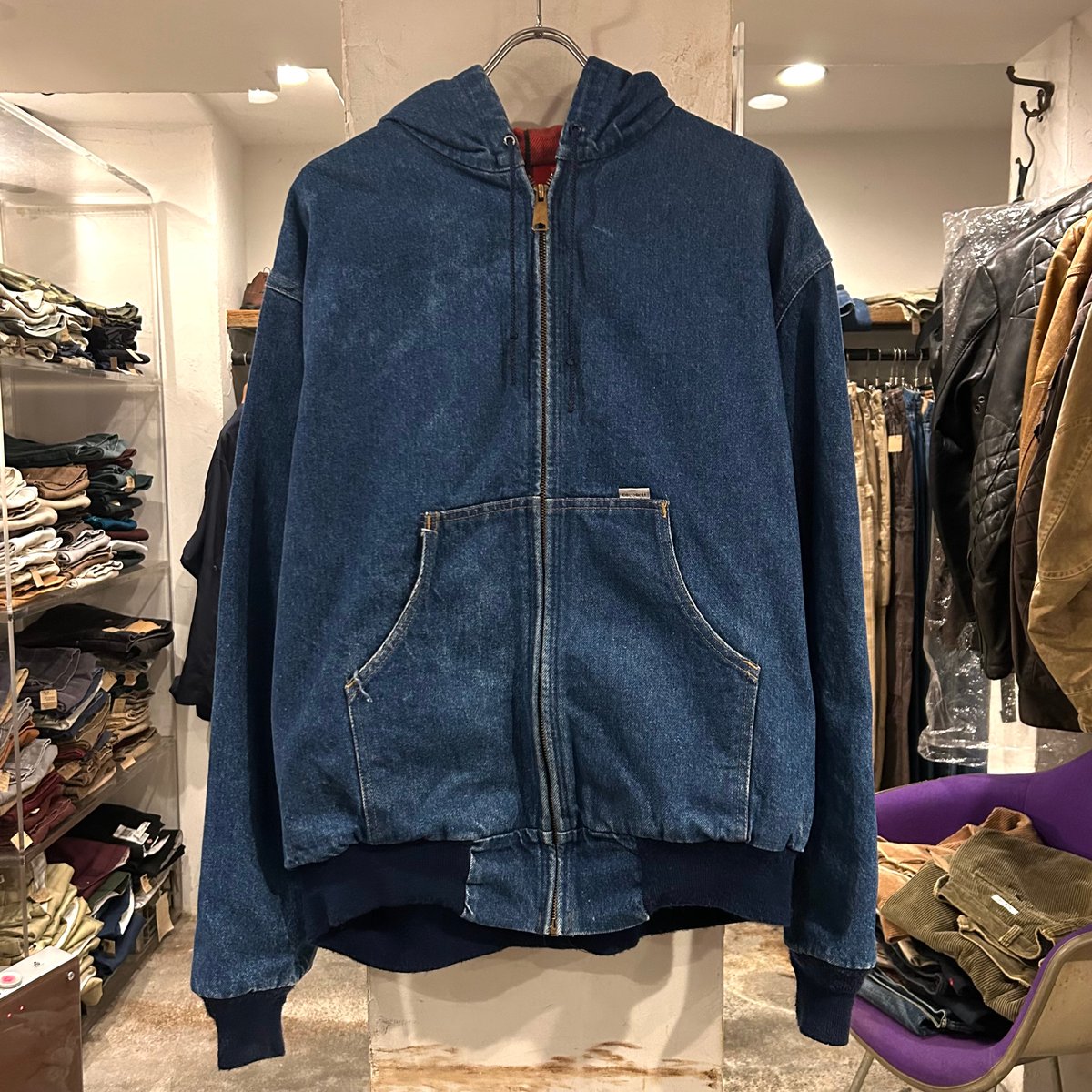 90s USA製 Carhartt デニムアクティブジャケット　dst 90's USA製 carhartt”カーハート”デニム アクティブジャケット