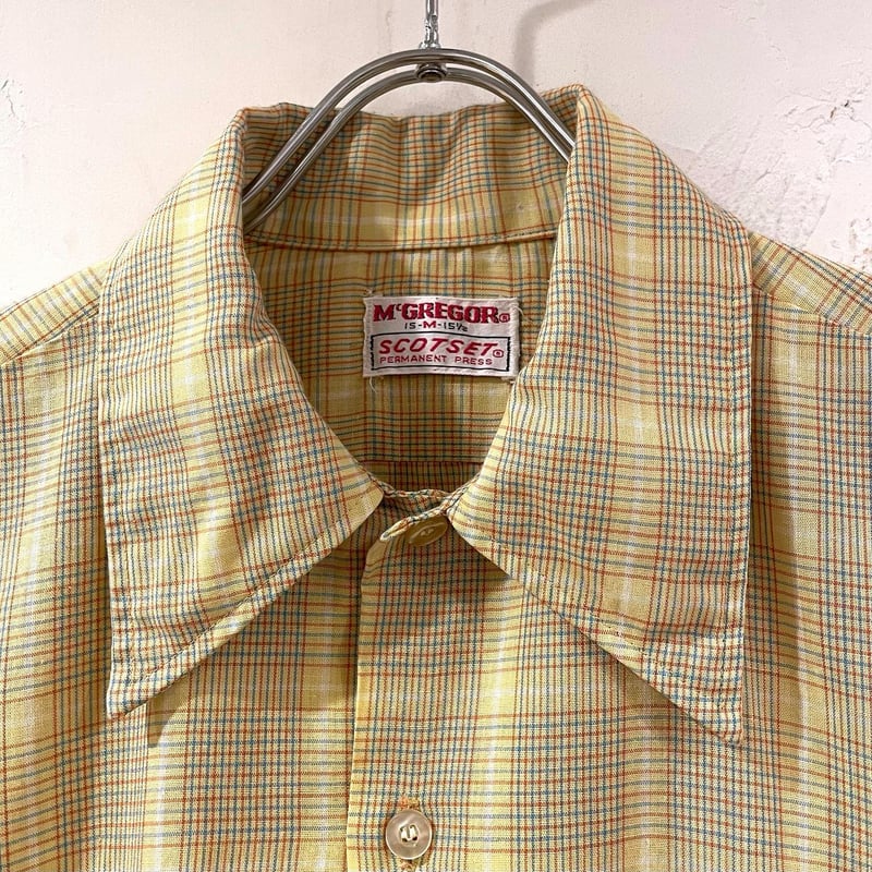 80s McGREGOR ボックスシルエット 70s~80s McGREGOR チェックシャツ ガーゼシャツ ボックス - メルカリ